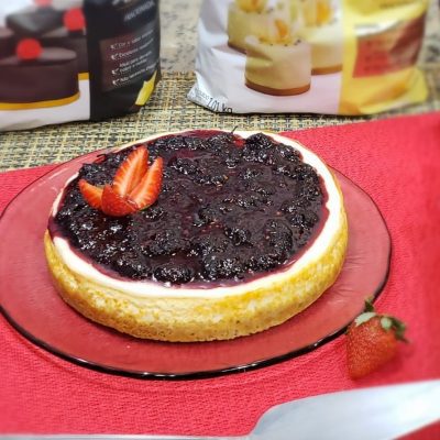 Cheesecake com Trufa e Geléia