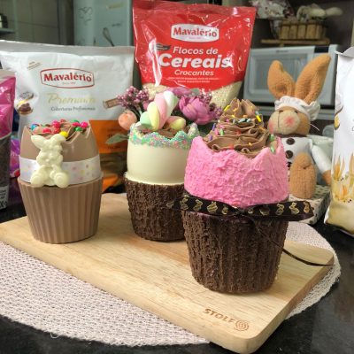 Ovo Cupcake Trufado de Avelã