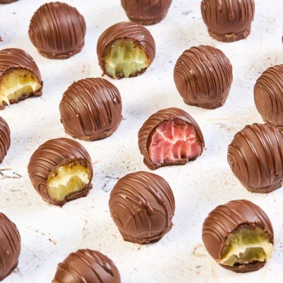 Bombons de Morango, Limão, Maracujá e Pistache